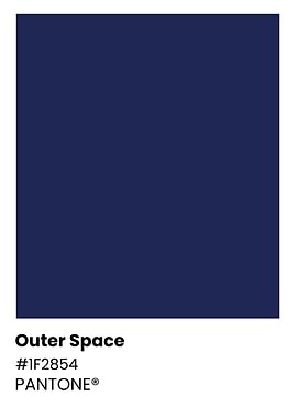 Pantone Color: Outer Space
