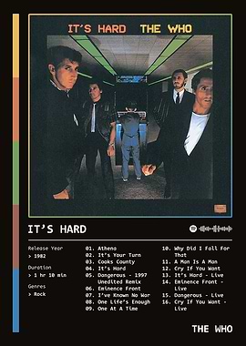 It's Hard (1982) Album by The Who