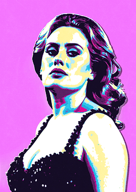 Adele Pop Art Portrait