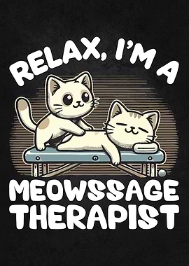 Relax, I'm a Meowssage Therapist – Funny Cat Massage