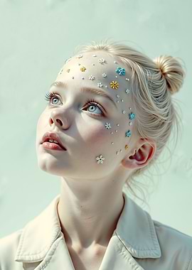 Floral Face Portrait