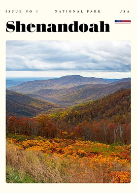 Shenandoah National Park Travel Art Poster