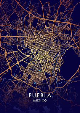 Puebla City Map