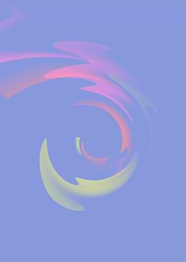 Abstract Swirl Art Purple, Yellow and Pink