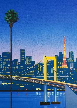 Tokyo Skyline at Night