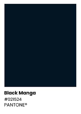 Pantone Black Manga Color