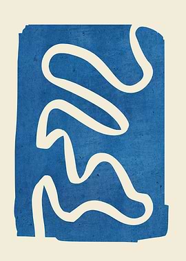 abstract minimal 31-Blue