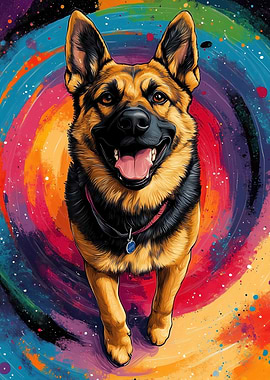 German Shepherd Galaxy