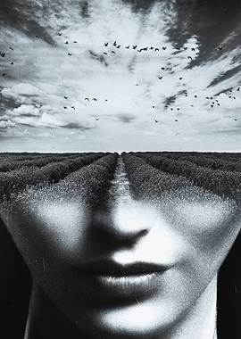 Fusion of Forms: Surreal Artistic Portrait