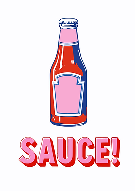 Sauce Up Your Life – Retro Ketchup Bottle Art