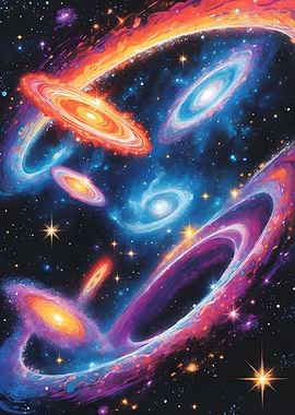 Cosmic Nebula Painting