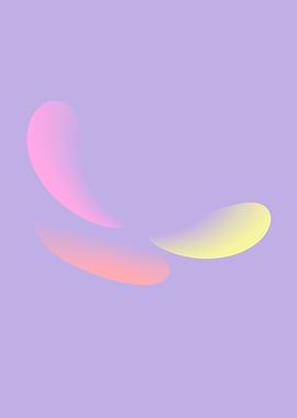 Abstract Gradient Shapes Purple, Pink and Yellow