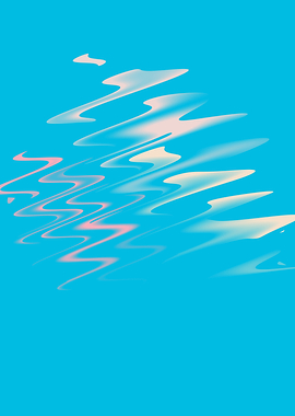 Abstract Water Ripples Blue White Pink