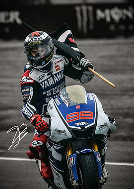 Jorge Lorenzo MotoGP Racer Victory