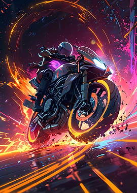 High Speed Motorcycle Ride