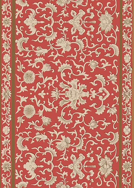 Chinese Floral Red Owen Jones