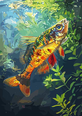 Colorful Fish in Water