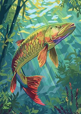 Fish Underwater Illustration