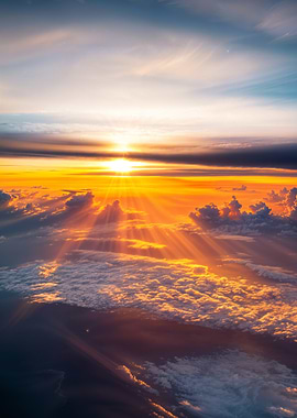 Golden Sunset Clouds