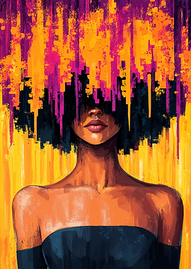 Abstract Woman Portrait