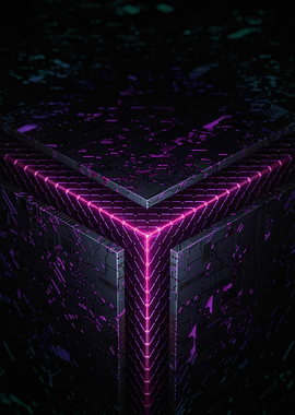 Neon Geometric Abstract