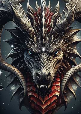 Void Dragon Head Portrait