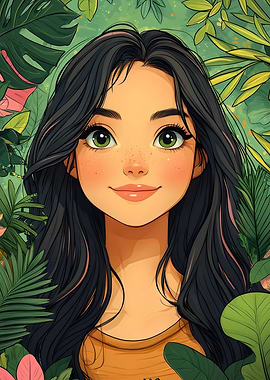 Jungle Girl Portrait