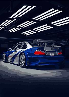 BMW M3 GTR Race Car