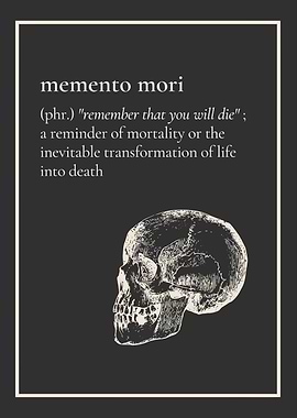 Memento Mori Skull Print