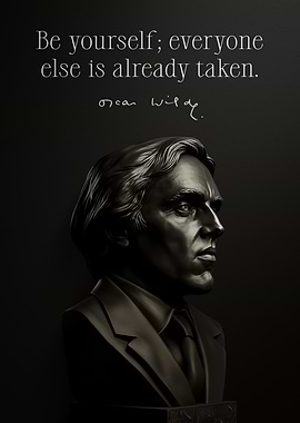 Oscar Wilde Quote Bust