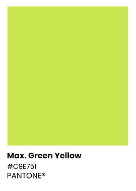Pantone Green Yellow Color
