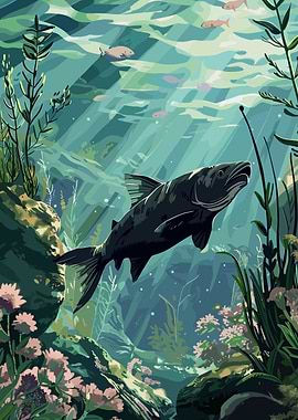 Fish Swimming Underwater