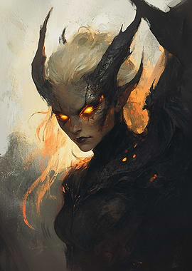 Bringer of Twilight’s Blessing, Demoness with Fiery Eyes