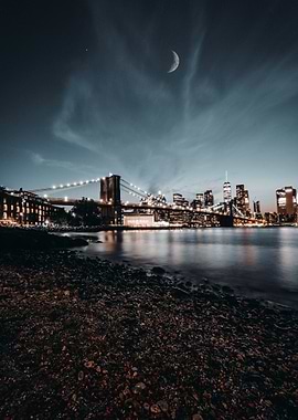 Brooklyn Bridge Night View