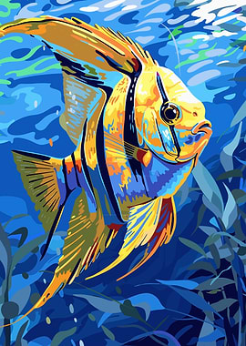 Colorful Angelfish