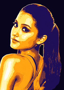 Ariana Grande Pop Art Portrait