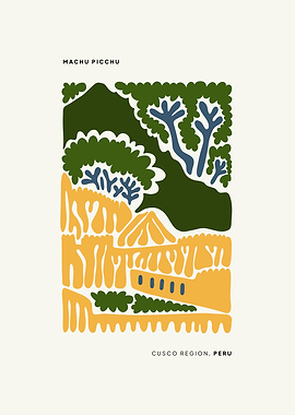 Machu Picchu Illustration