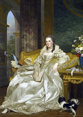 Portrait of a Lady in a White Dress