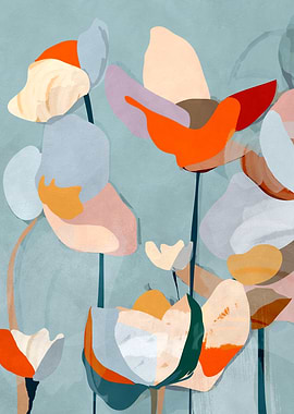 Abstract Art Flowers