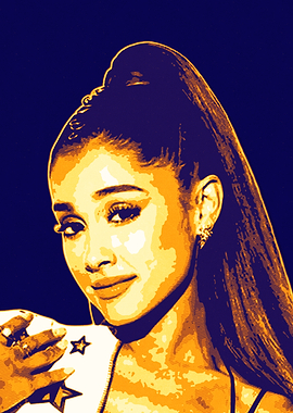Ariana Grande Pop Art Portrait
