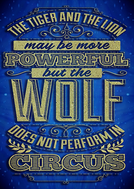 Wolf Quote Typography