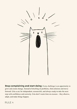 Cat, Take action und do more – Exclamation Mark