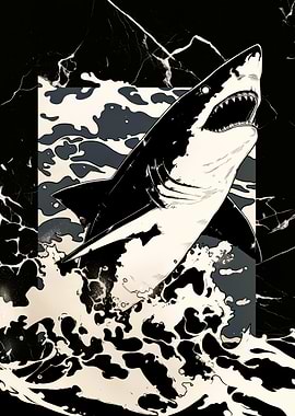 Great White Shark Illustration