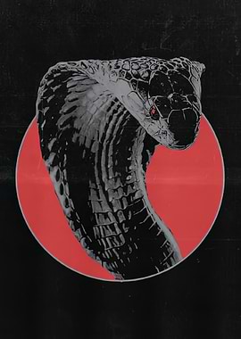 Cobra in Red Circle