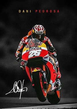 Dani Pedrosa MotoGP Poster