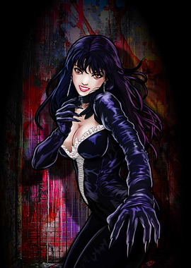 Gothic Anime vampire Woman