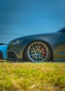 Audi Sedan with Custom Wheels
