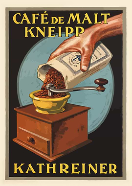 Cafe de Malt Kneipp Poster
