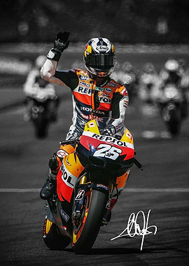 Dani Pedrosa MotoGP Racer Victory