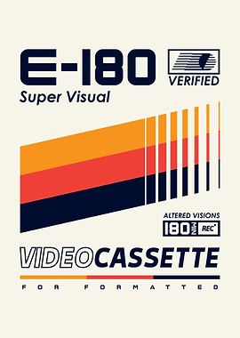 E-180 Super Visual Video Cassette